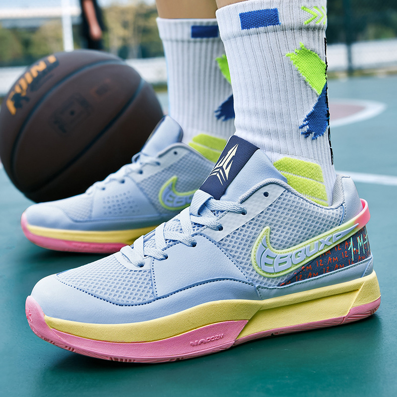 厂家直销球鞋男青少年体育生篮球高帮潮鞋初中学生实战运动鞋夏季