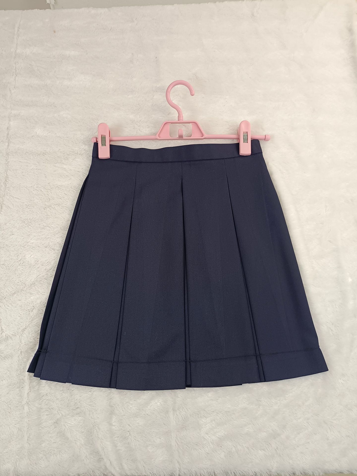 【绀色八箱褶】日系正统日常款tr纯色百褶裙学院风厂家批发 4长度