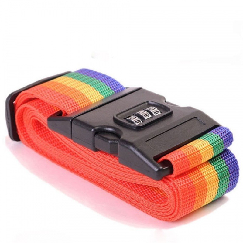 密码锁打包带行李箱十字加厚行李绷带密码箱保护套行李绑带独立站