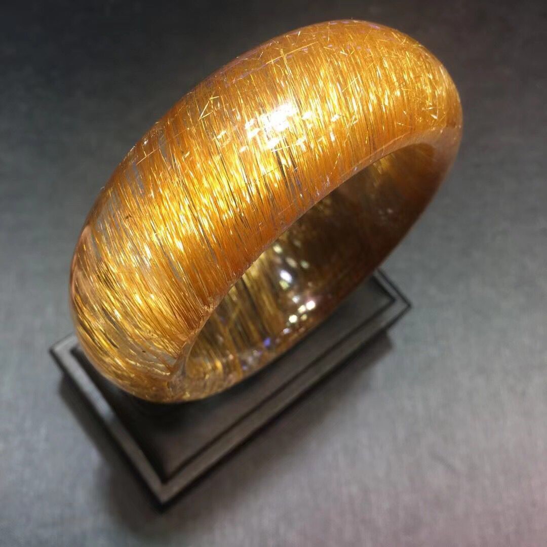 巴西发晶钛晶手镯铜顺发黑红发吊坠手链吊坠贵妃男女款晶体通透