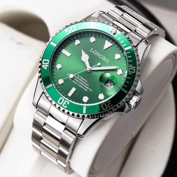 longbo龙波水鬼系列机械手表男士商务全自动机芯防水机械男士腕表