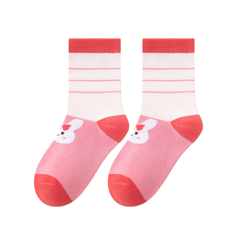 Small and Medium Girls Socks Autumn and Winter New Cotton Socks Children Women's Socks Mid Tube Cotton Children's Socks Kindergarten Baby Girl Socks