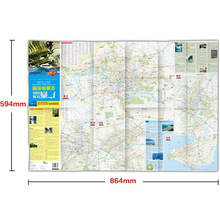中图北斗24版目的地地图分省交通旅游系列：广西交通旅游图