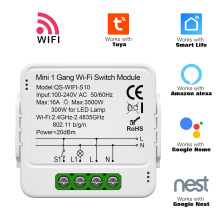 WIFI通断器 1/2/3路 窗帘开关模块  零火 智能开关  涂鸦智能