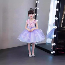 儿童礼服公主裙高端女童钢琴演出服洋气主持人生日花童婚纱花仙子