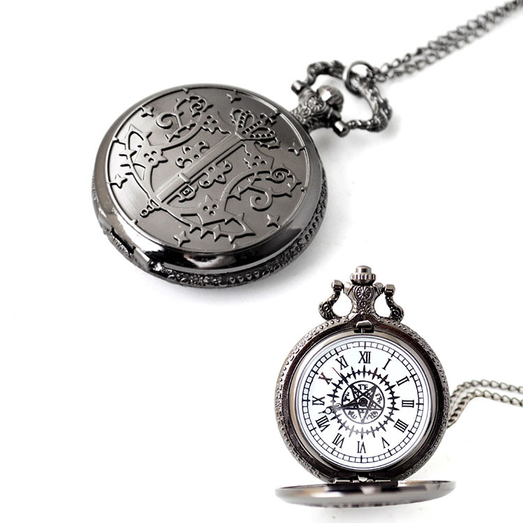 动漫卡通怀表热销契约黑执事怀表男女通用学生石英怀表-阿里巴巴