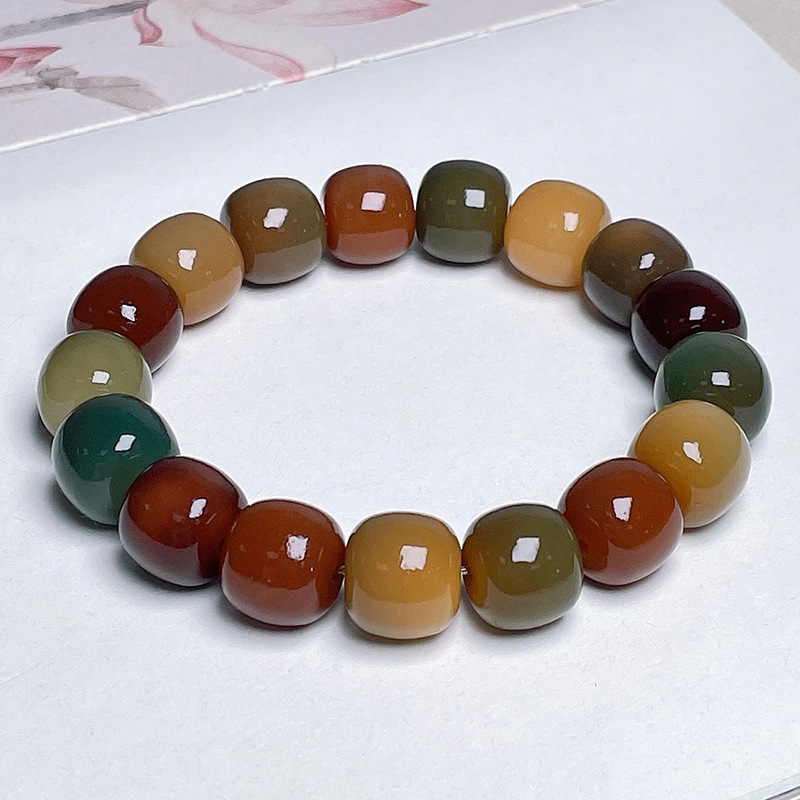 Old Seeds Bodhi Bracelet Six Years Myanmar Old Materials Natural Primary Color Bodhi Bracelet Collectables-Autograph Rosary Factory Direct Sales