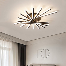 现代简约北欧LED吸顶灯客厅灯个性创意卧室餐厅书房条形极简灯具