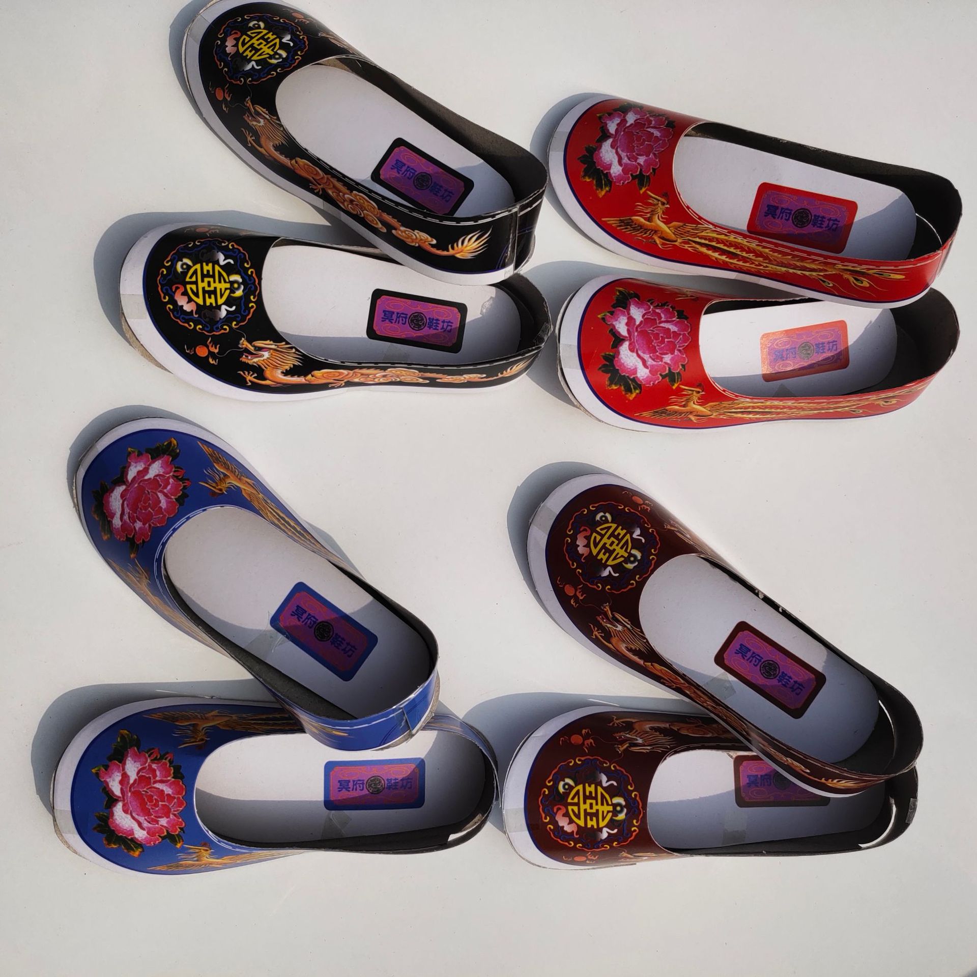 雅硕殡葬用品纸鞋小纸鞋祭祀手工龙凤鞋皮鞋棉鞋清明寒衣