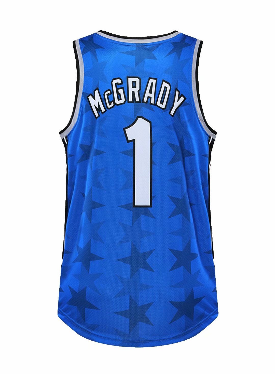 麦迪魔术1号球衣复古纪念篮球服套装男全身印数码印透气比赛队服