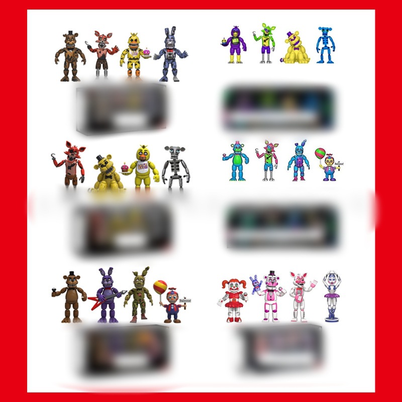 玩具熊x金熊 气球男孩白狐套装噩梦套盒 玩具模型摆件-阿里巴巴