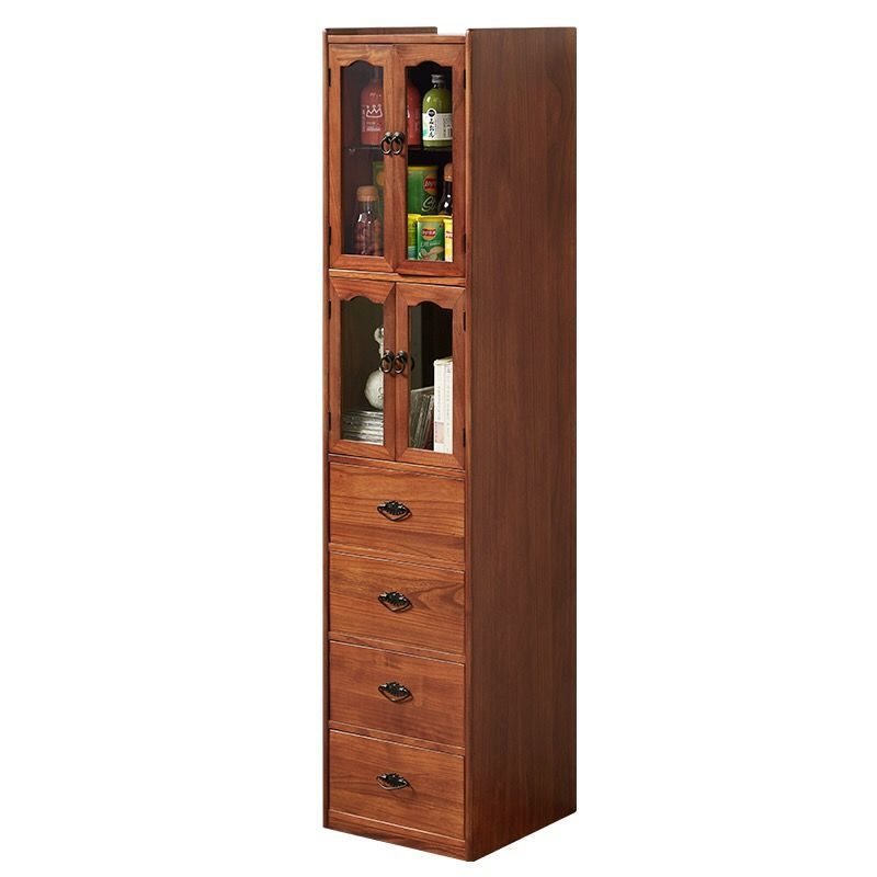 20/25/30cm夹缝收纳柜实木床头柜开门抽屉式多层整理卫生间储物柜