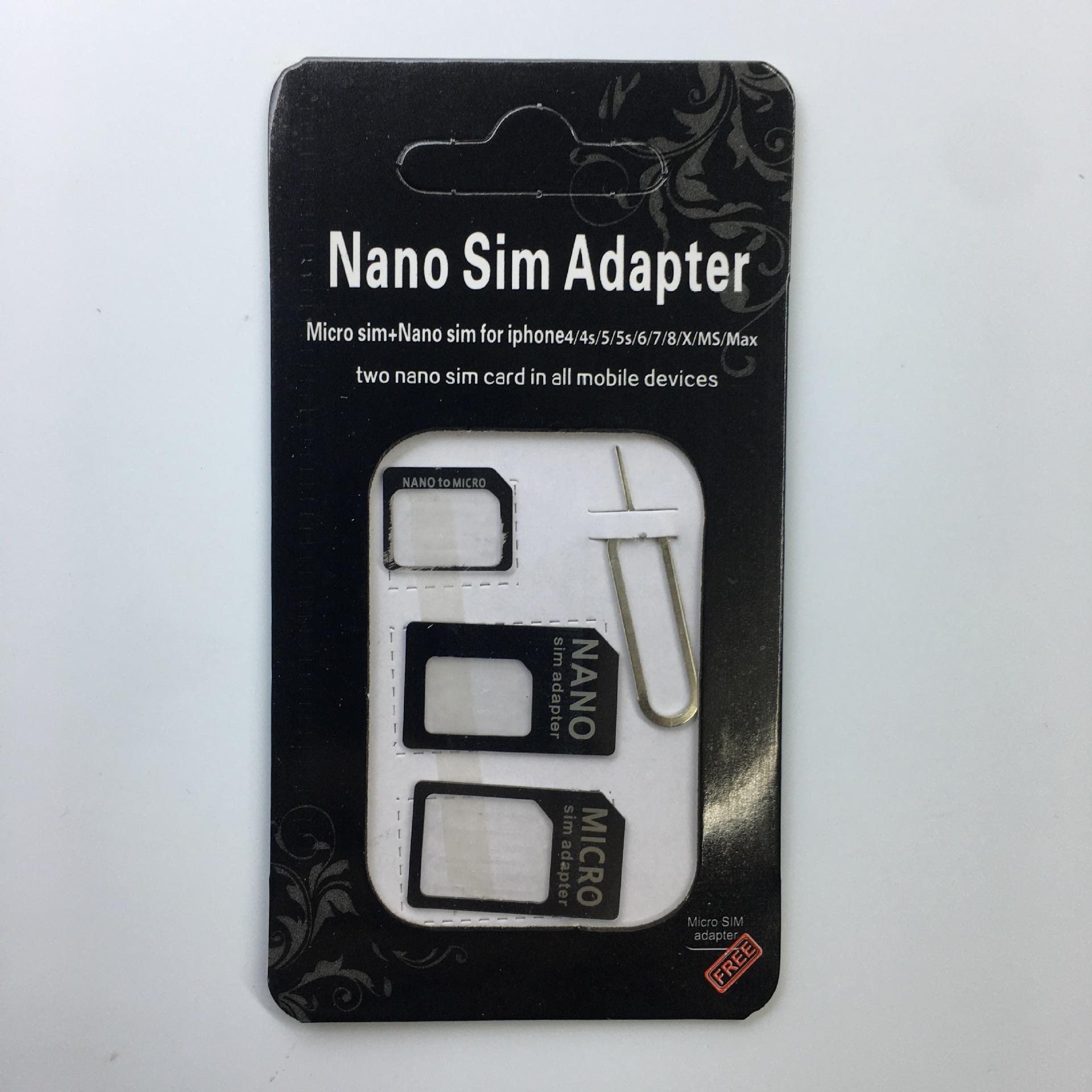 厂家直销金属sim卡托还原卡套sim卡托手机nano卡套小卡转大卡最新报价