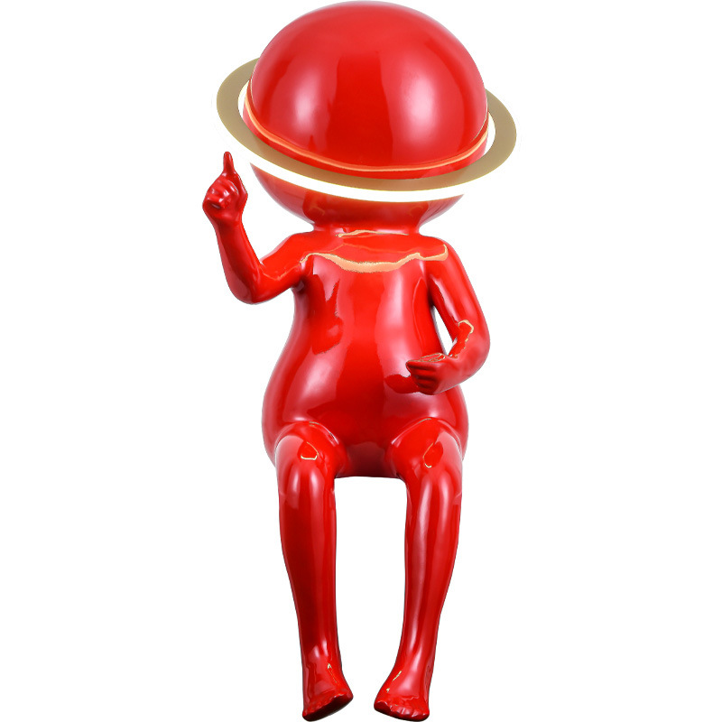 Spaceman Creative Ornaments Post-Modern Living Room Hallway Decoration Home Accessories Cartoon Fiberglass Art Sculpture