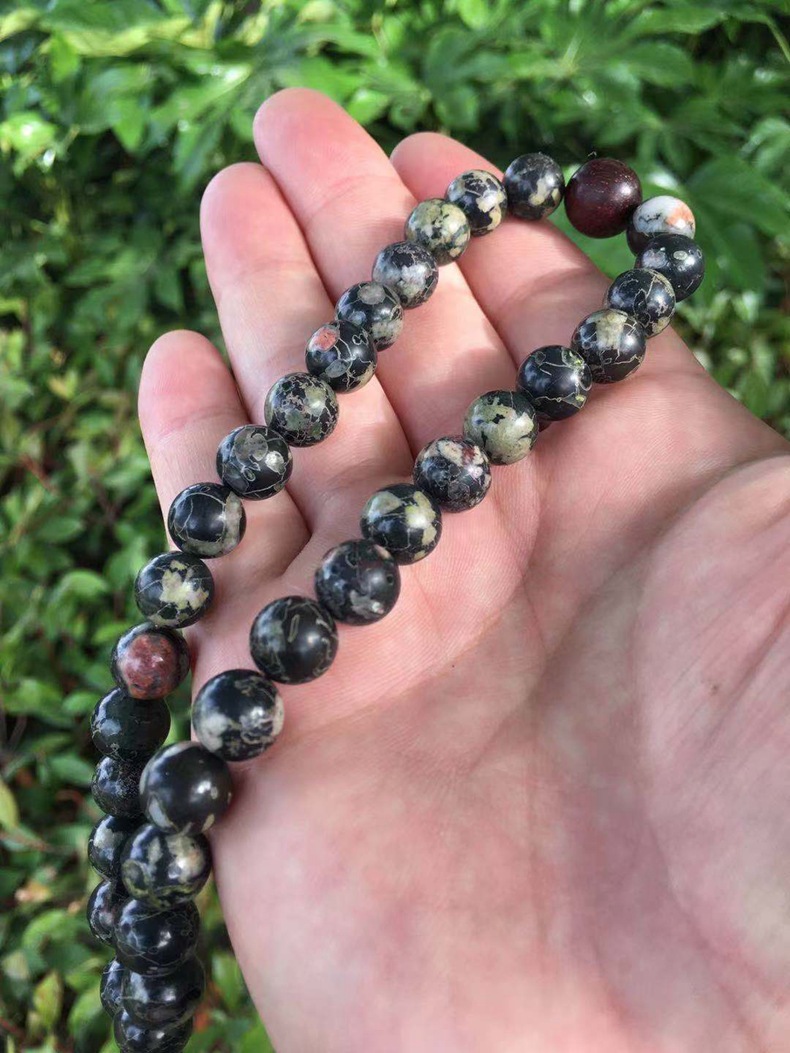 量大从优 梅花玉手持 安山岩玉手镯 手链饰品