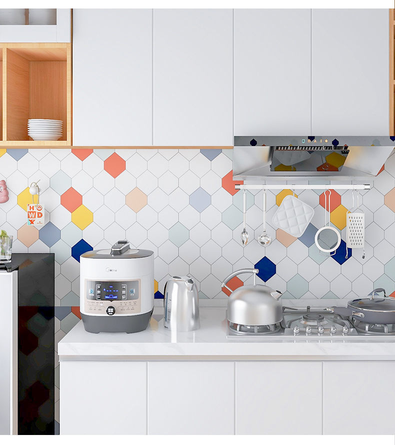 厨房防油贴纸防水耐高温瓷砖贴橱柜灶台墙壁防火防污抽屉墙纸自粘