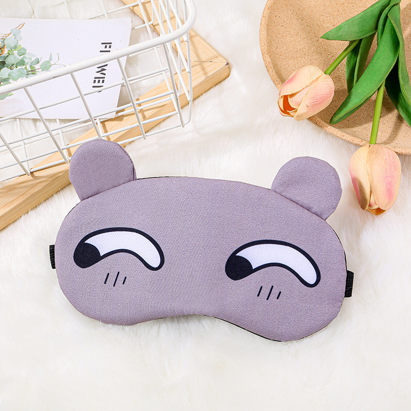 New 3D Cute Fashion Cartoon Shading Eye Mask Wholesale Hot and Cold Ice Compress Male and Female Personality Nap Sleep Eye Shield