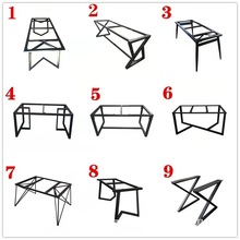 定制铁艺桌腿支架茶几吧台腿大板桌腿桌子金属餐台腿定做加工架子