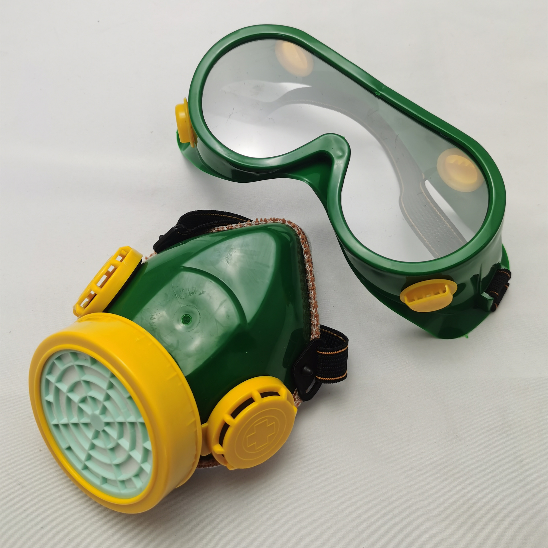 工业防尘口罩带眼镜np303防尘面具/单罐口罩粉尘防护