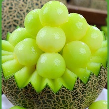 【礼盒装】日本品种静冈冰淇淋网纹蜜瓜牛三海南哈密瓜玫珑蜜瓜