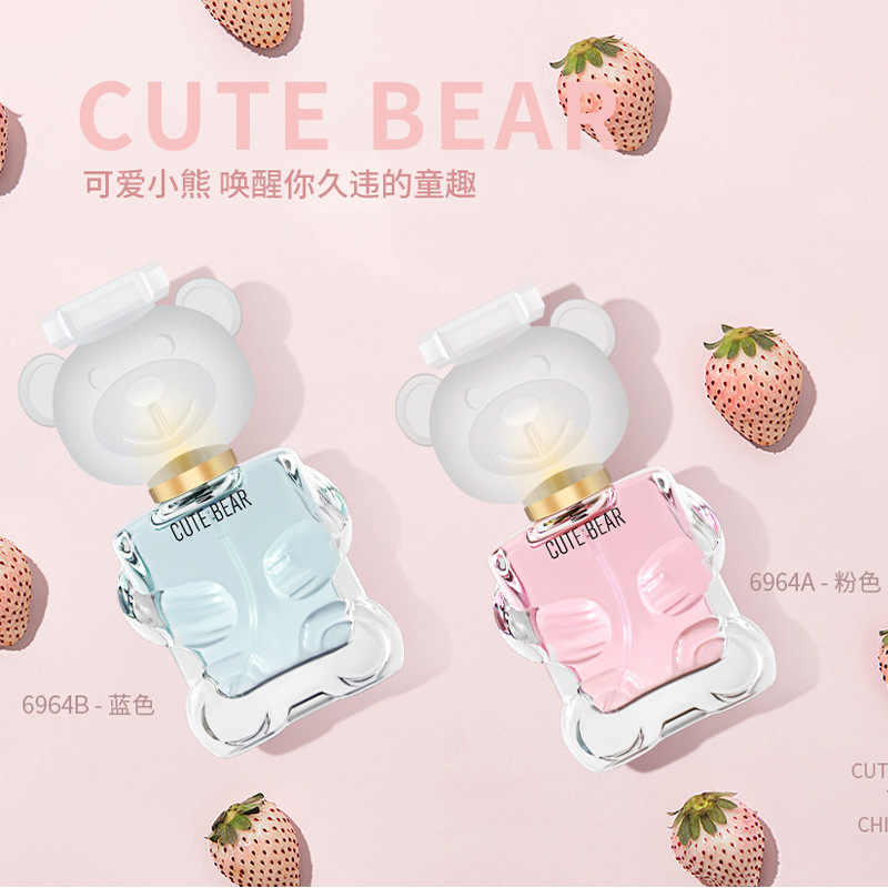 Perfume Women's Lasting Fragrance Fragrance Pink Vietnamese Perfume Douyin Online Influencer Hot Cute Bear Perfume Wholesale