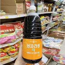 韩国进口蒙古韩式汤酱油1.5L桶装 韩料调味蒸炒凉拌紫菜包饭酱油