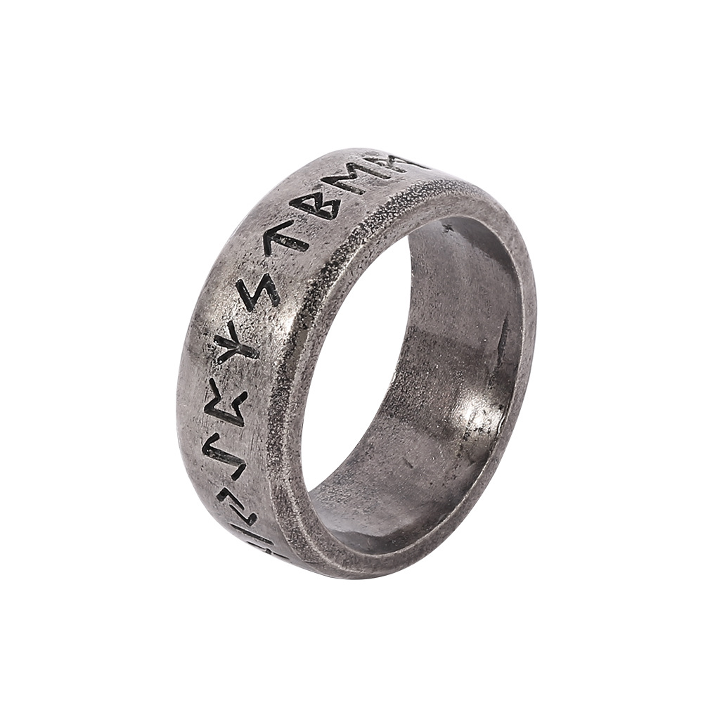 跨境 神秘海域戒指 影视动漫周边饰品手饰金属字母戒指