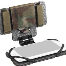 轻型手机折叠包 战术背心胸口手机导航MOLLE支架胸挂通用