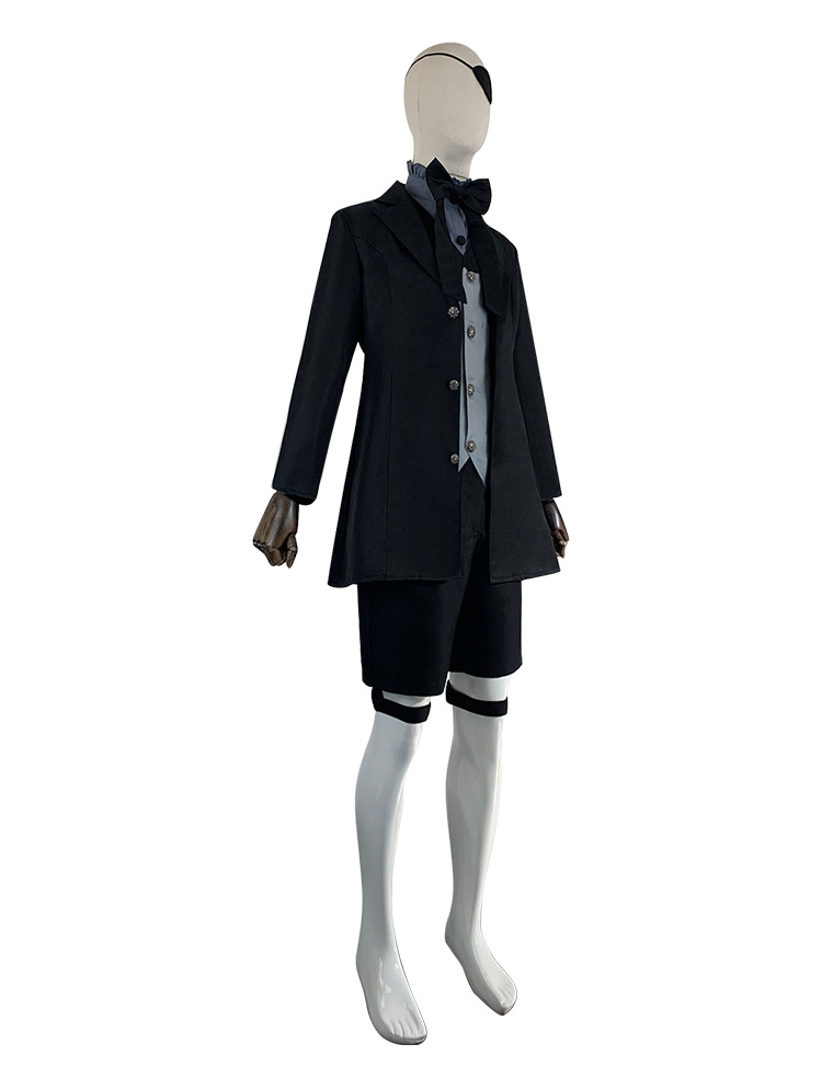 黑执事cos夏尔黑管家塞巴斯蒂安伪娘扮演服cosplay万圣节动漫服装