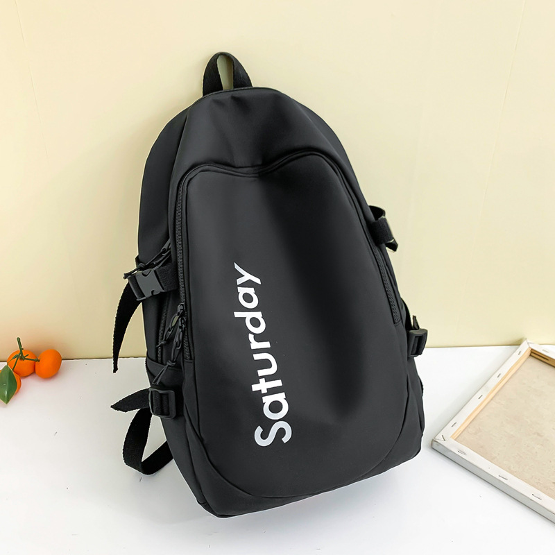 Korean Style High School Backpack Girl Junior High School Student Burden Reduction Spine Protection Backpack Ins Campus University Middle School Student Schoolbag Female
