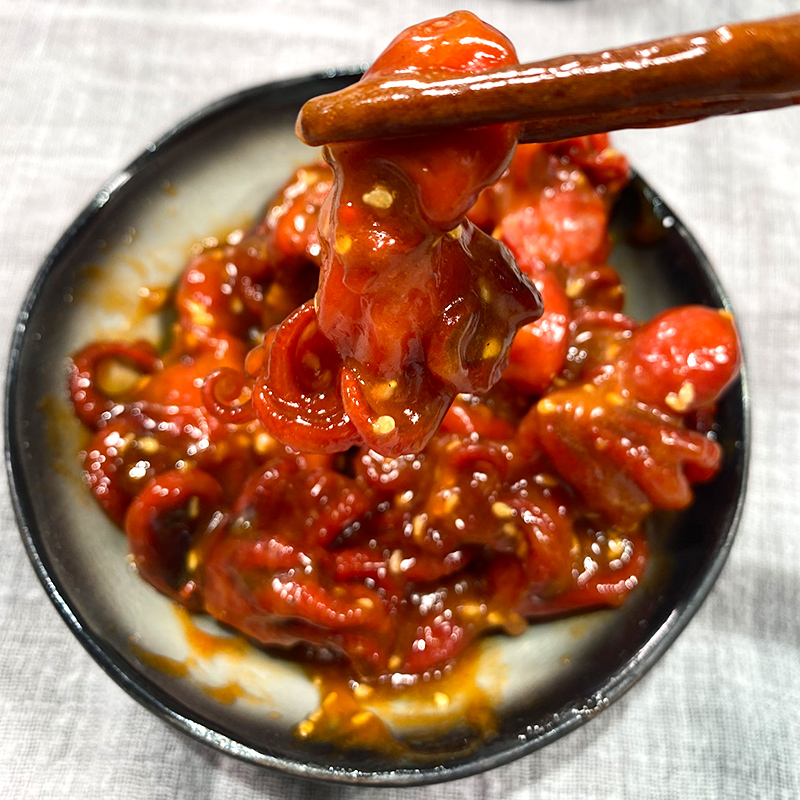 ly寿司料理味付芝麻八爪鱼200g海鲜速食芝麻小章鱼商用家用日料前