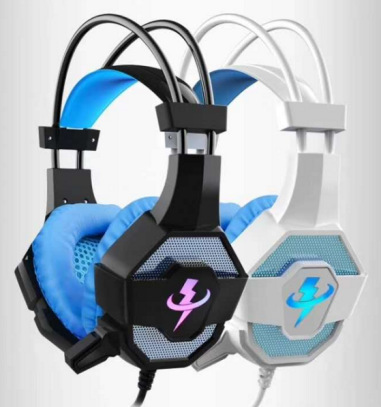 Head-Mounted Computer E-Sports Games Wired Headset with Microphone