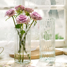 简约ins风花瓶玻璃透明网红客厅插花感水养玫瑰百合鲜花摆件