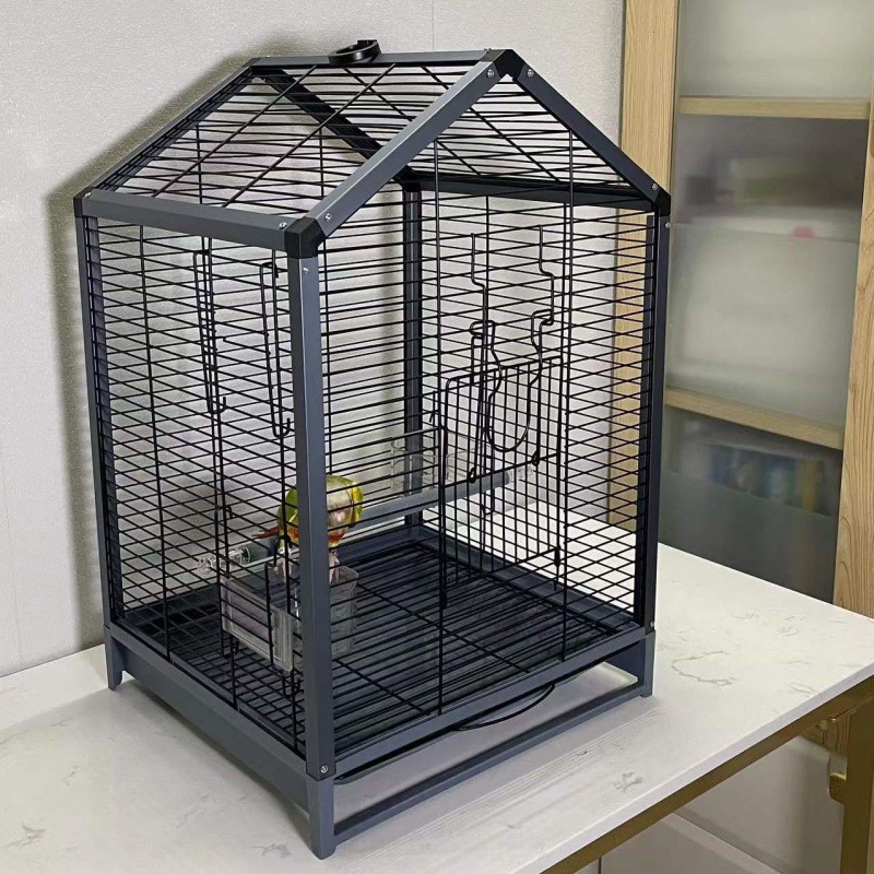 爆款铝合金鹦鹉笼八哥玄凤牡丹笼玉鸟笼小太阳鹦鹉空居家通用鸟笼