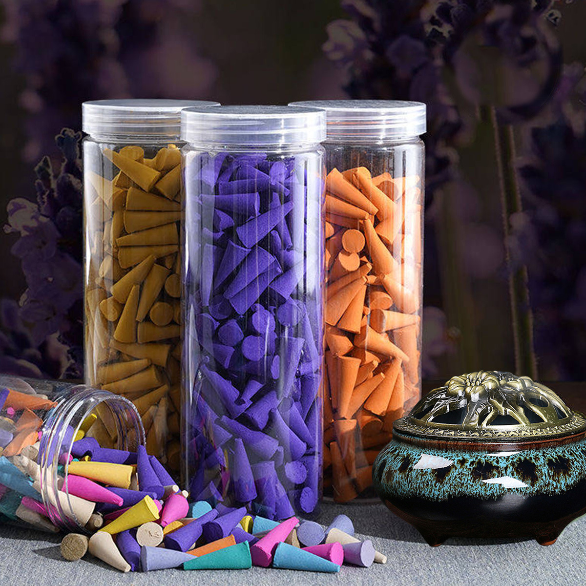 罐装200粒塔香檀香艾草沉香家用室内熏香厕所祛味香 厂家直销现货