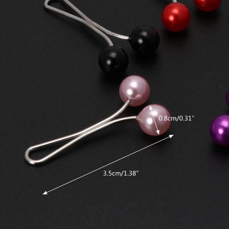 Scarf Neck Clip Women's Pearl Scarf Clip Small Pin Cross-Border Foreign Trade Women's Brooch Ornament Fashion Scarf Buckle