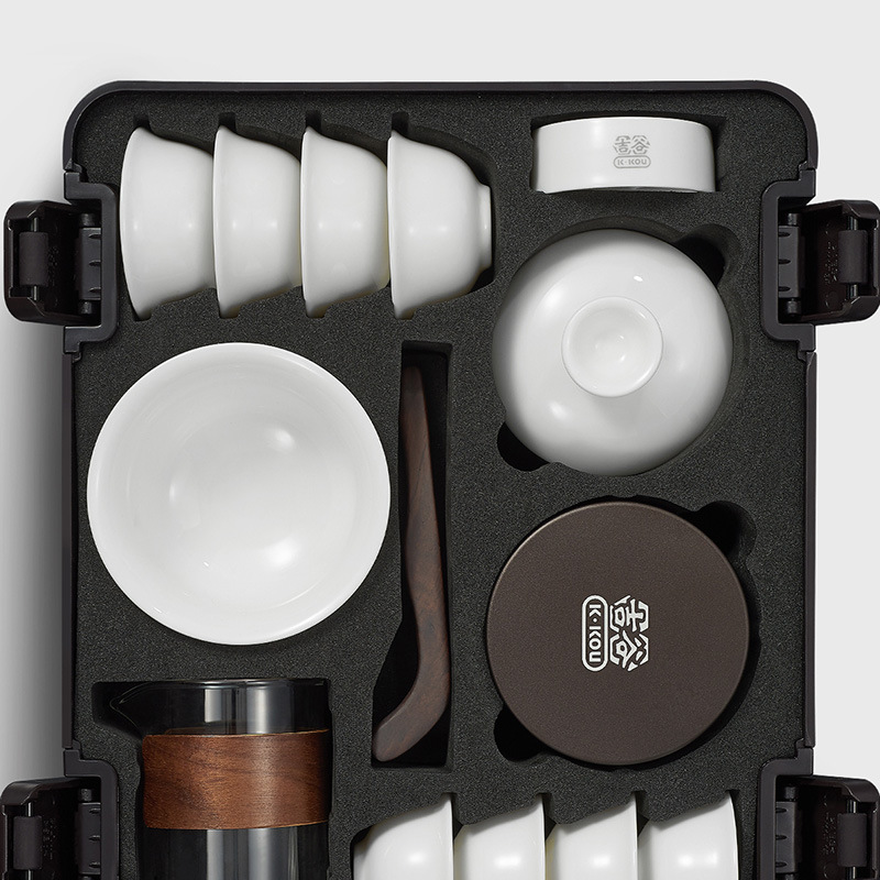 吉谷ty17便携旅行茶具套装功夫茶具户外陶瓷泡茶杯公道杯-阿里巴巴