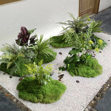 仿真苔藓微景观室内客厅假植物绿植造景组合橱窗仿生青苔装饰布景