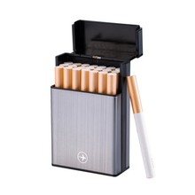 自动弹烟盒男便携创意硬盒软包香烟盒套20支装个性粗烟收纳盒薄款