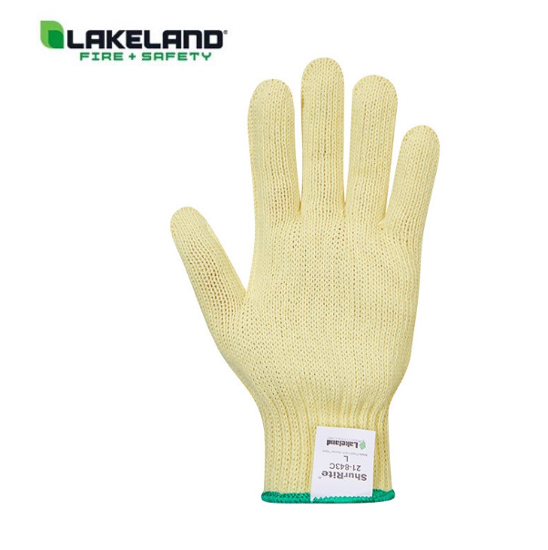 雷克兰劳保工作手套防滑耐磨芳纶5级抗拉斯抗割手套21-843C