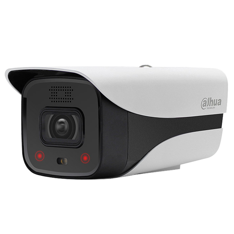 大华400万声光警戒摄像头星光级红外周界网络监控摄像机4443dm-pv