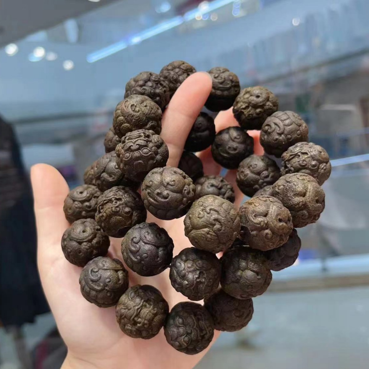 原创设计沉香貔貅珠高端盘玩手串手链文玩时尚饰品小红书同款