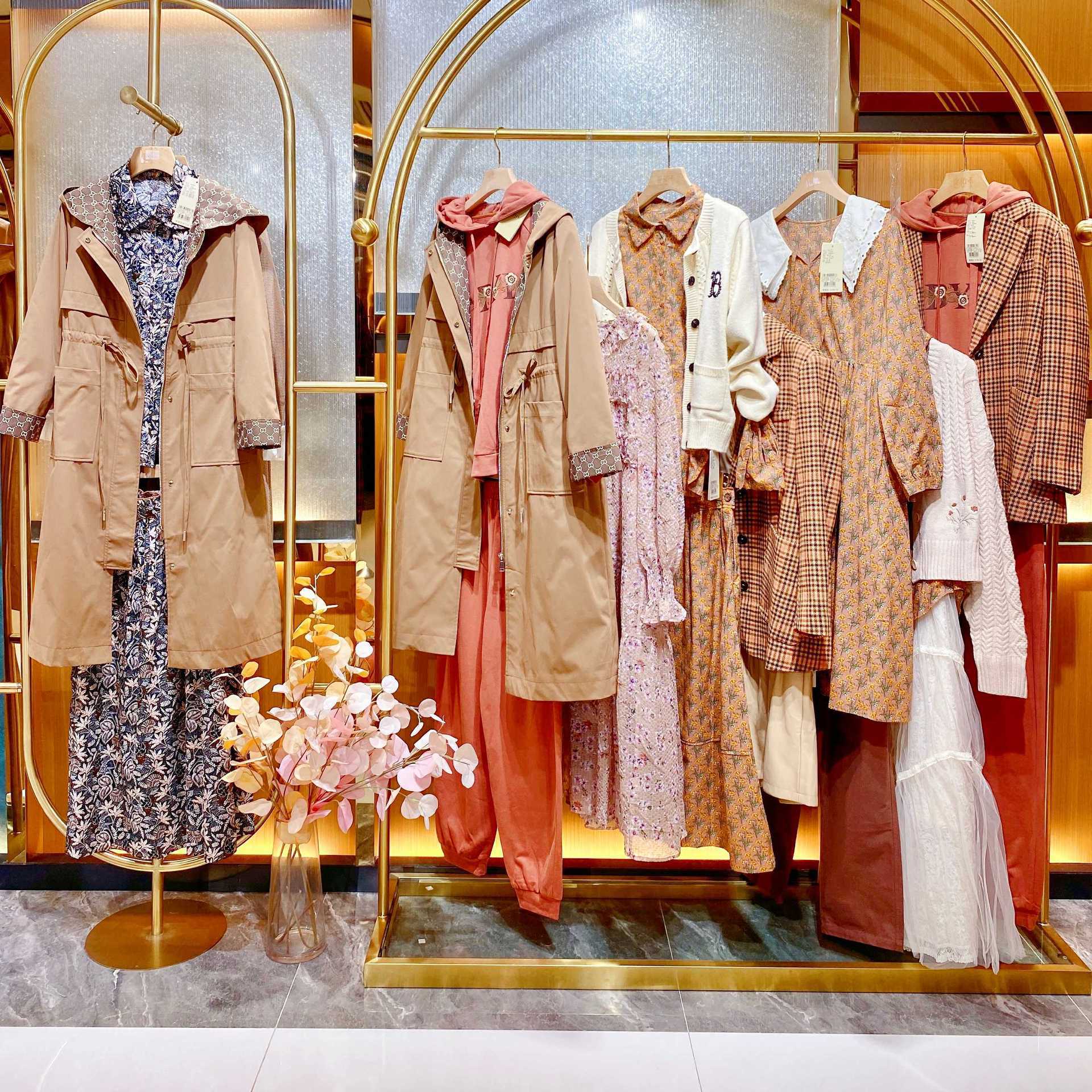 森女系品牌女装芭依璐22秋品牌折扣女装尾货一手货源走份批发尾单