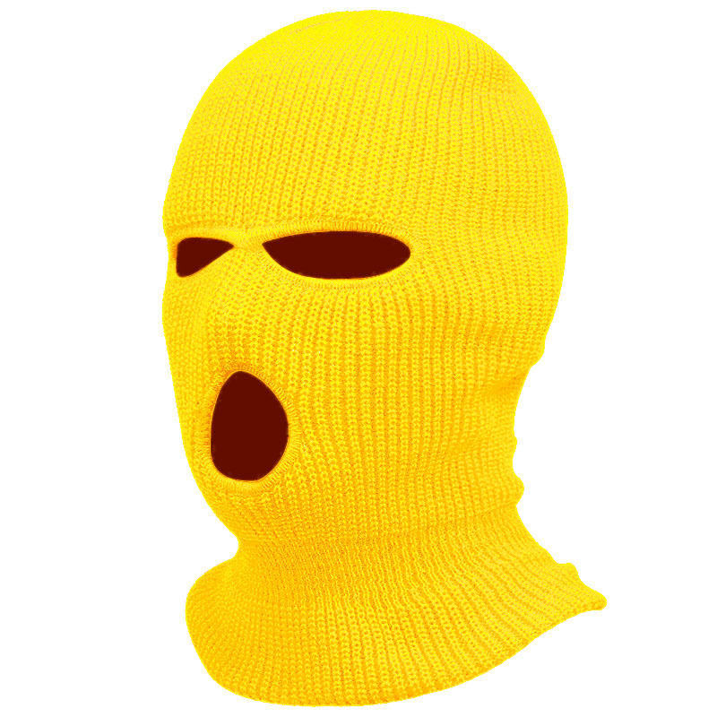 Best Seller in Europe and America Winter Knitted Hat Candy Color Woolen Cap Outdoor Windproof Cycling Pullover Mask Cap