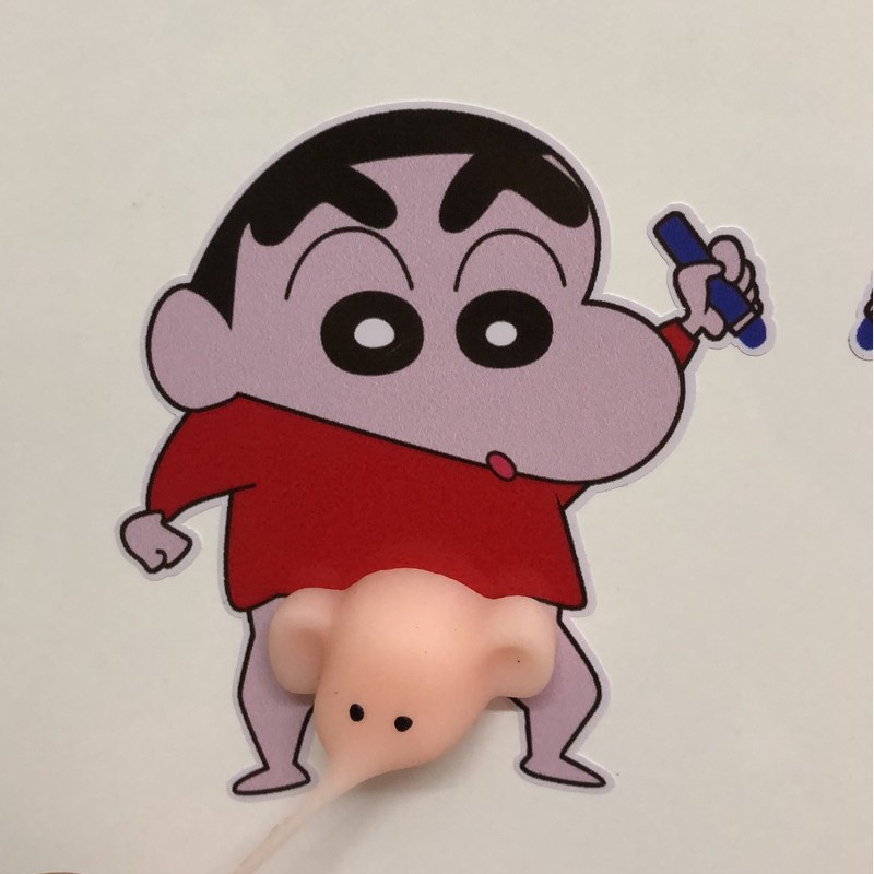 汽车个性贴纸屁桃立体创意贴立体小新搞笑贴纸软胶屁股车身贴