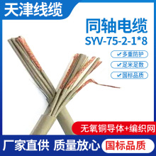 同轴电缆SYV-75-2-2*8同轴射频电缆ZR-SYV-75-2-1*8阻燃视频线