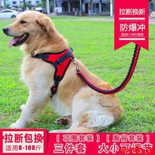 狗狗牵引绳阿拉斯加中大型犬泰迪金毛狗绳胸背带遛狗栓狗猫链子