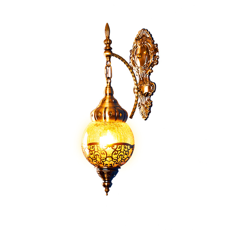 Turkish Exotic Xinjiang Restaurant Southeast Asia Retro Bar Hotel Cafe Corridor Aisle Decorative Wall Lamp