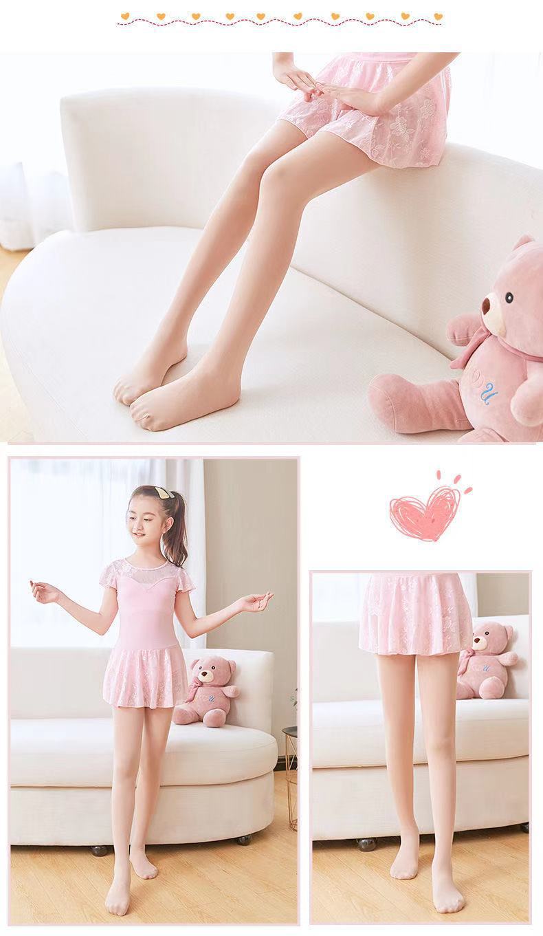 儿童舞蹈袜夏季女童连裤袜芭蕾舞袜白色打底裤跳舞专用裤袜