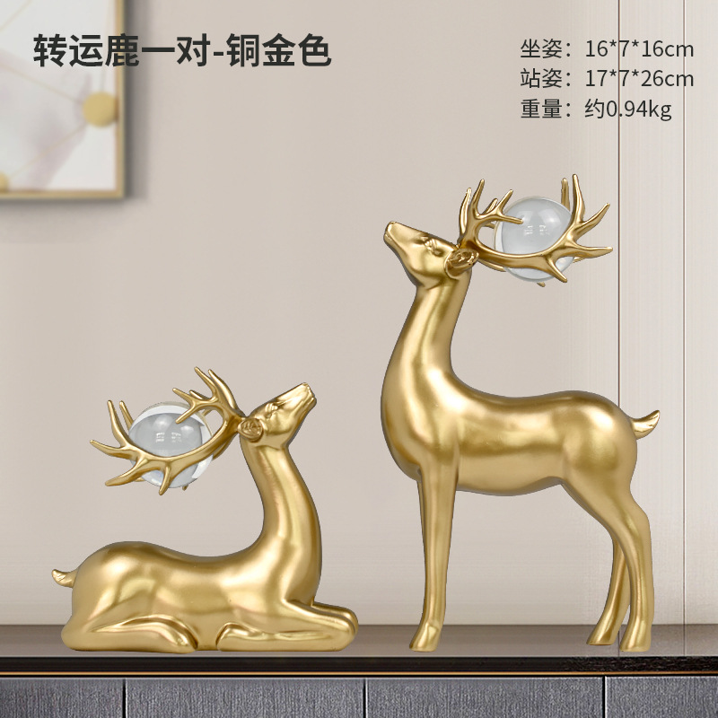 Creative Nordic Deer Wine Cabinet Decoration Living Room Modern Entry Lux Style Wedding Gift Hallway TV Cabinet